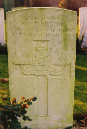 William James Dabson Gravestone